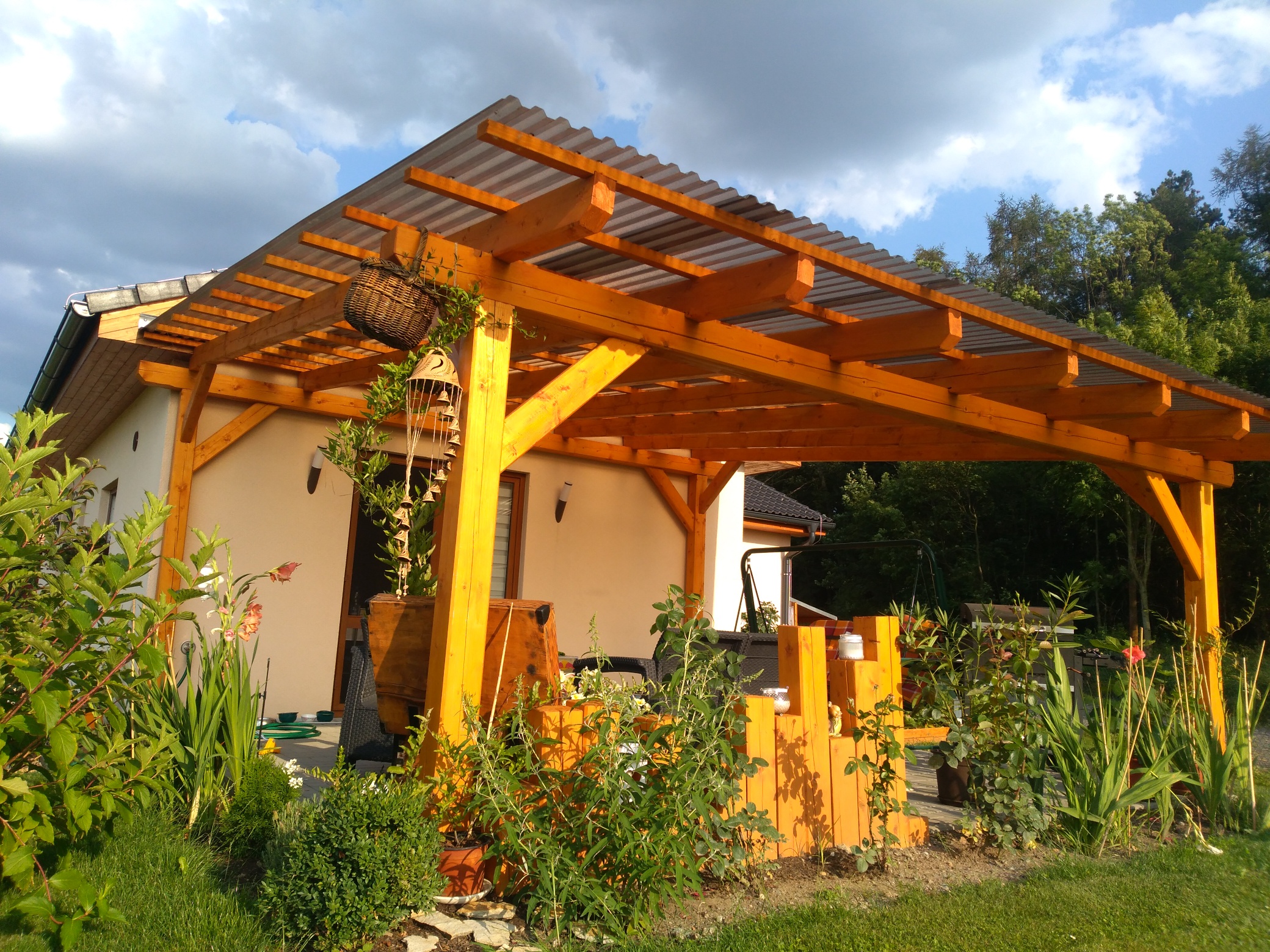 Pergola - polykarbonát, montáž